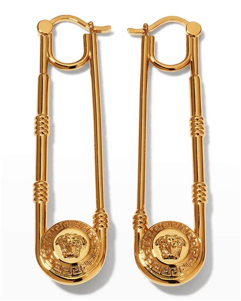 mens versace earring|Versace dangle earrings.